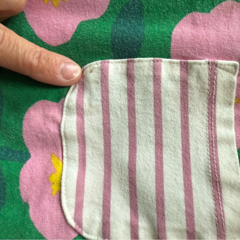 Boden Green and Pink Floral Top - Picture 3 of 3